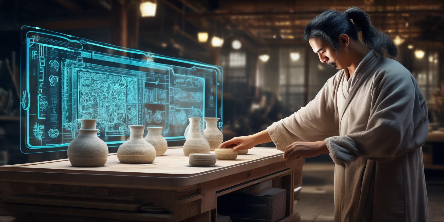 石湾陶塑非遗传承人首创“AI捏陶”,算法生成百种传统纹样,推动传统文化创新传承
